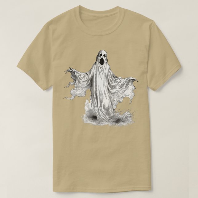 Camiseta Fantasmas de Halloween antiguos (2) (Diseño del anverso)