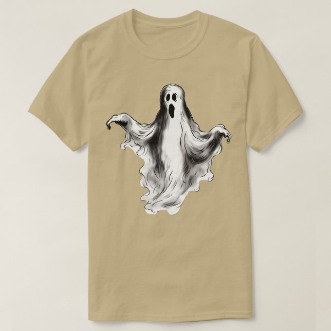 Camiseta Fantasmas de Halloween antiguos (7) (Diseño del anverso)