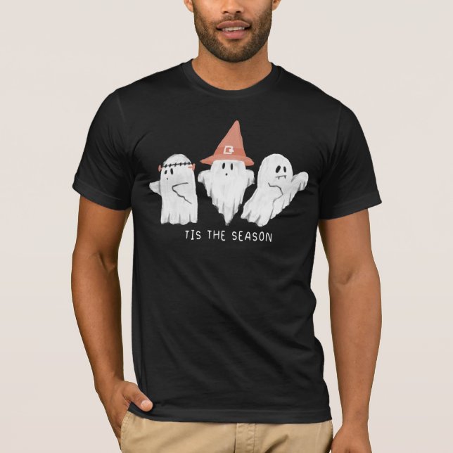Camiseta Fantasmas De La Temporada Cae Halloween (Anverso)
