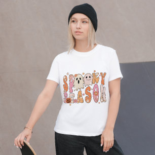 CAMISETA FANTASMAS DE TEMPORADA DE HALLOWEEN GROOVY
