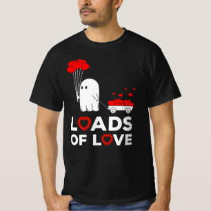 Camiseta fantasmas el día de San Valentín cargas de amor co