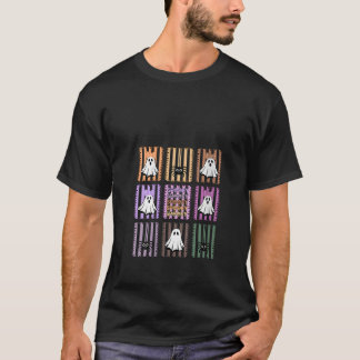Camiseta Fantasmas Fantasmas Y Diseño Araña Cuta V Cuello