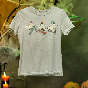 Camiseta Fantasmas geniales en monopatín y bicicleta