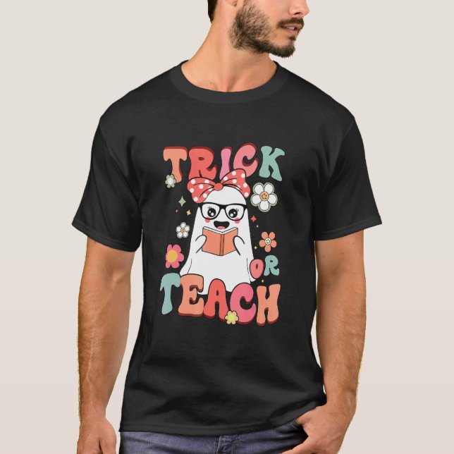 Camiseta Fantasmas o enseñanza para profesoras (Anverso)