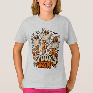 Camiseta Fantasmas Retro Espeluznantes SZN | Diseño de Hall