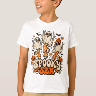Camiseta Fantasmas Retro Espeluznantes SZN | Halloween Groo
