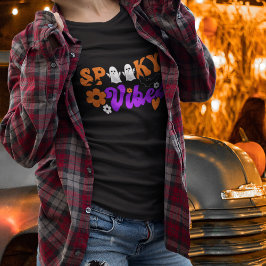 Camiseta Fantasmas vibratorias de color negro