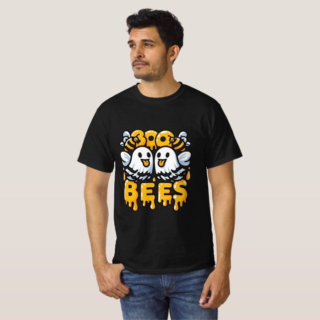Camiseta Fantasmas y abejas de Boo Bees Halloween (Anverso completo)