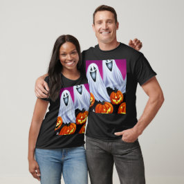 Camiseta Fantasmas y calabazas de Halloween