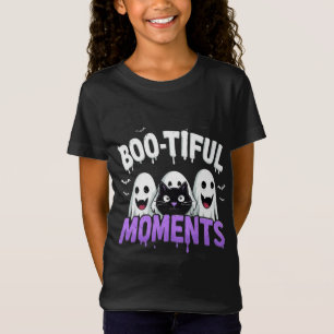 Camiseta 🌙👻 Fantasmas y Murciélagos Lindos y Espeluznante