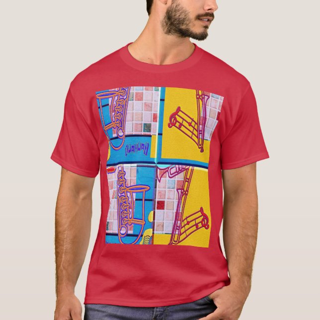 Camiseta Fantastic Bauhaus Jazz Orchestra Music Notes Fanta (Anverso)