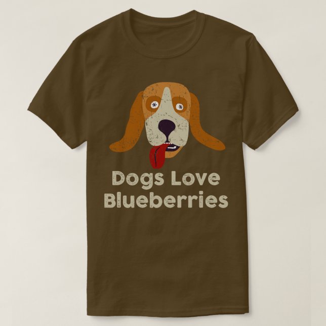 Camiseta Fantastic Fox Dogs Love Blueberries Weathered Beag (Diseño del anverso)