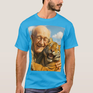 Camiseta Fantástico anciano tigre lindo
