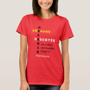 Camiseta FANTÁSTICO AÑO cristiano DE LA HIJA DE MELANIN