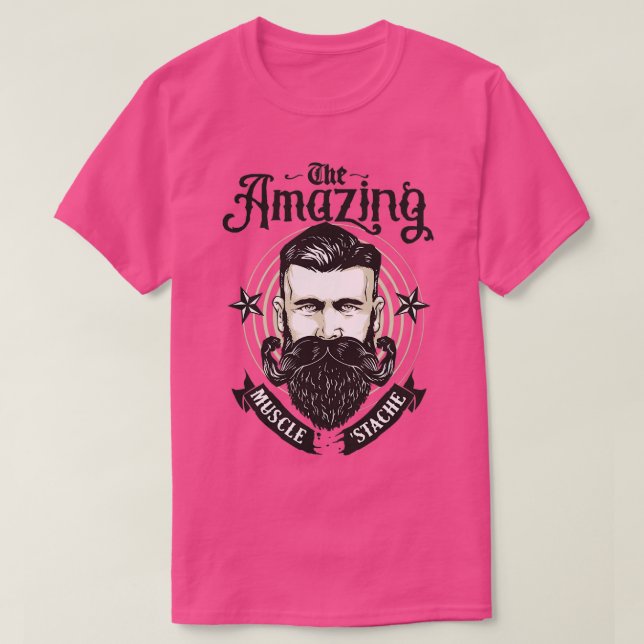 Camiseta Fantástico bigote muscular (Diseño del anverso)