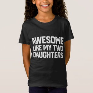 Camiseta FANTÁSTICO COMO MIS DOS HIJAS Papá Noel