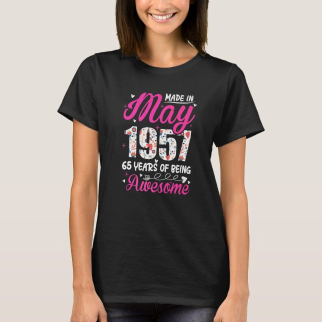Camiseta Fantástico cumpleaños desde mayo de 1957 (Anverso)