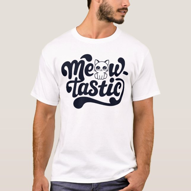 Camiseta Fantastico de Cat Meow-Tastic (Anverso)