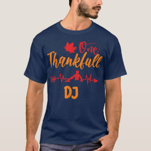 Camiseta Fantástico Día de Acción de Gracias Música DJ de g