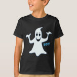 Camiseta ¡Fantástico FANTASMA Boo! Diseño<br><div class="desc">Para casi cualquier uso,  un adorable diseño azul brillante personalizado GHOST con la palabra Boo! Es bueno para usar en cualquier superficie clara u oscura,  para niños o adultos. Feliz Truco o Tratamiento.</div>