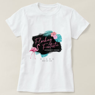 Camiseta Fantastico Flamingo Bachelorette Flocking V2 ID930