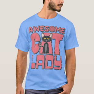Camiseta Fantástico gato Lady Fun Personalizado Kitty Kitte
