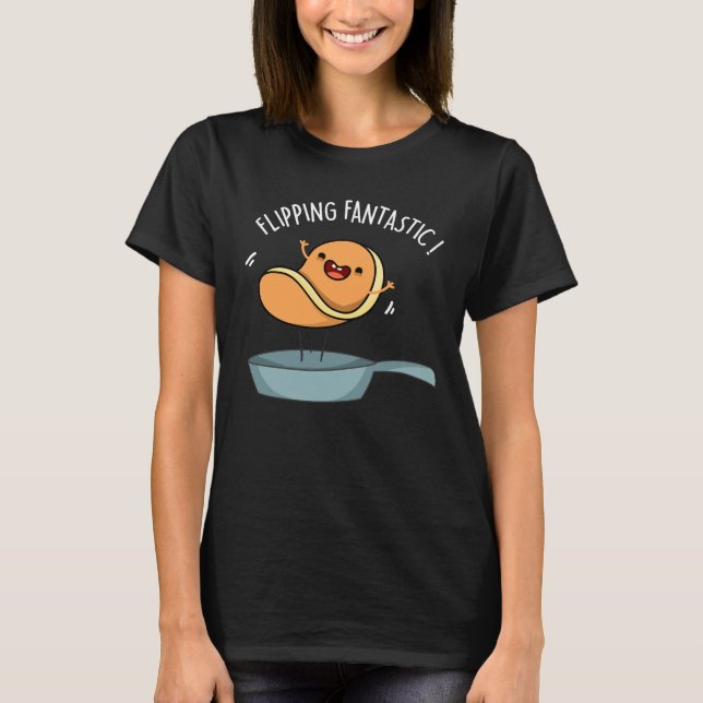 Camiseta Fantástico pastelito divertido Pun Dark BG (Anverso)