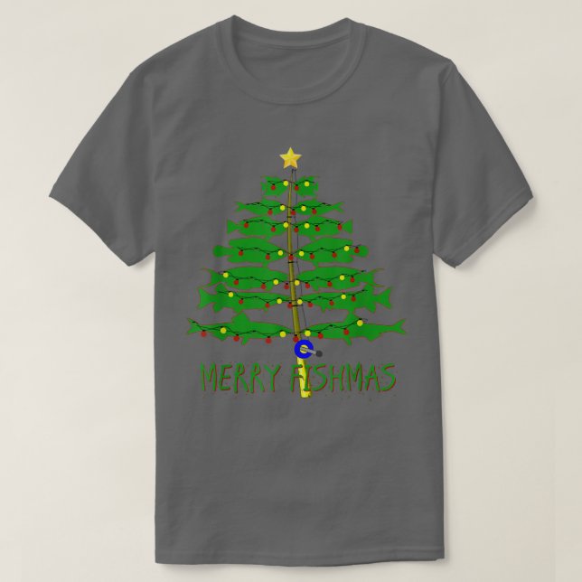 Camiseta Fantástico pesca de navidad con arándanos de navid (Diseño del anverso)
