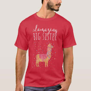 Camiseta Fantástico regalo de la Gran Hermana Llama Alpaca