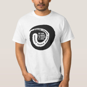 Camiseta Fantástico texto que los Chistes de mi papá te arr