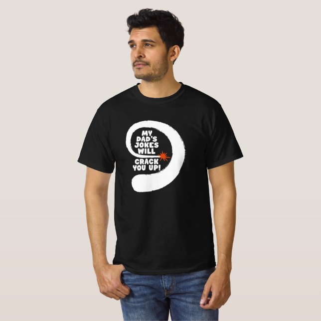 Camiseta Fantástico texto que los Chistes de mi papá te arr (Anverso completo)