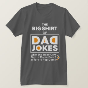 Camiseta Fantásticos Chistes de papá diseñan tipografía de
