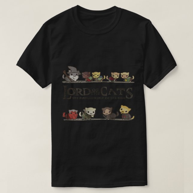 Camiseta Fantasy Adventure Cat Squad (Diseño del anverso)