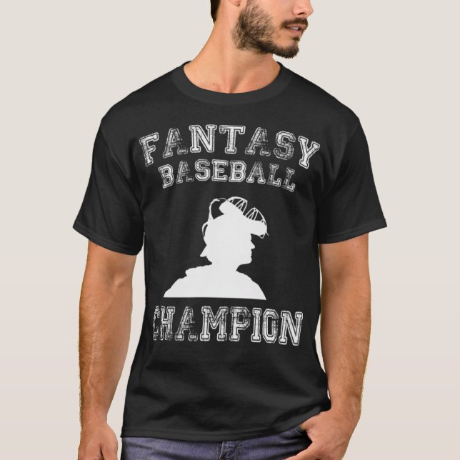Camiseta Fantasy Baseball Design Champion baseball heart s  (Anverso)