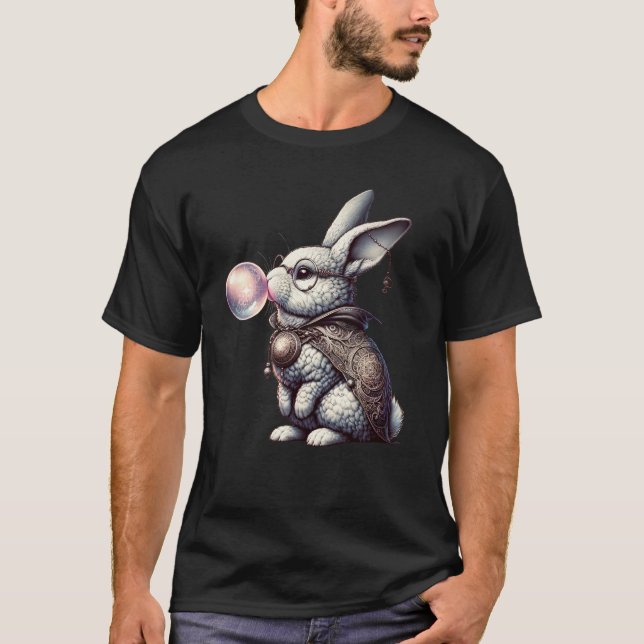 Camiseta Fantasy Bunny Easter Glasses Bubble Gum (Anverso)