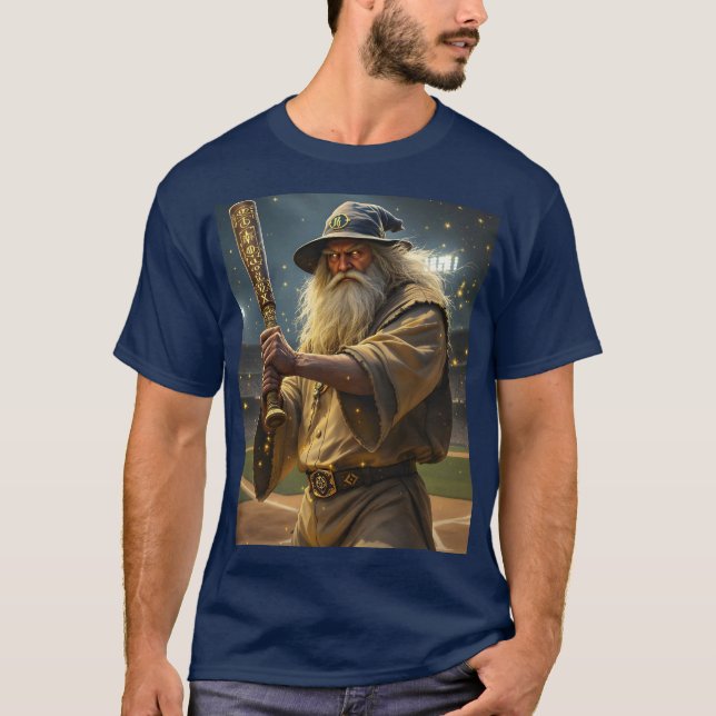 Camiseta Fantasy Cute Baseball Wizard Bat (Anverso)