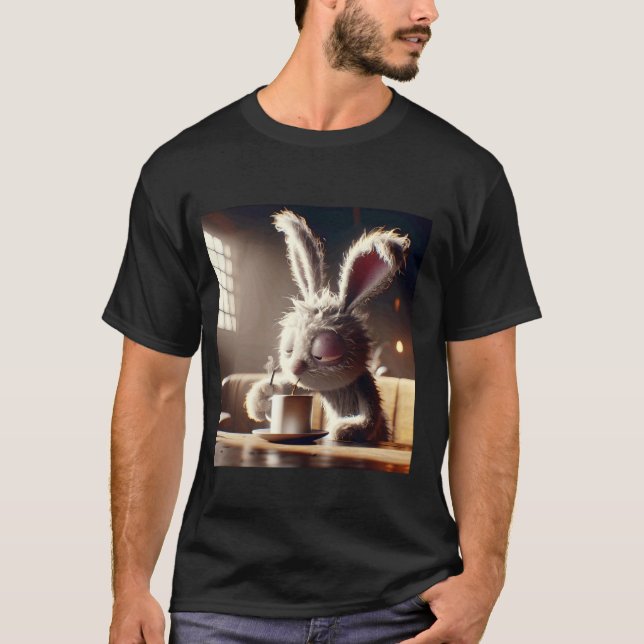 Camiseta Fantasy Cute Bunny Bebe Café (Anverso)