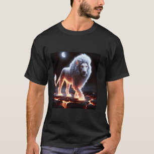 Camiseta Fantasy Cute Flames León de humo