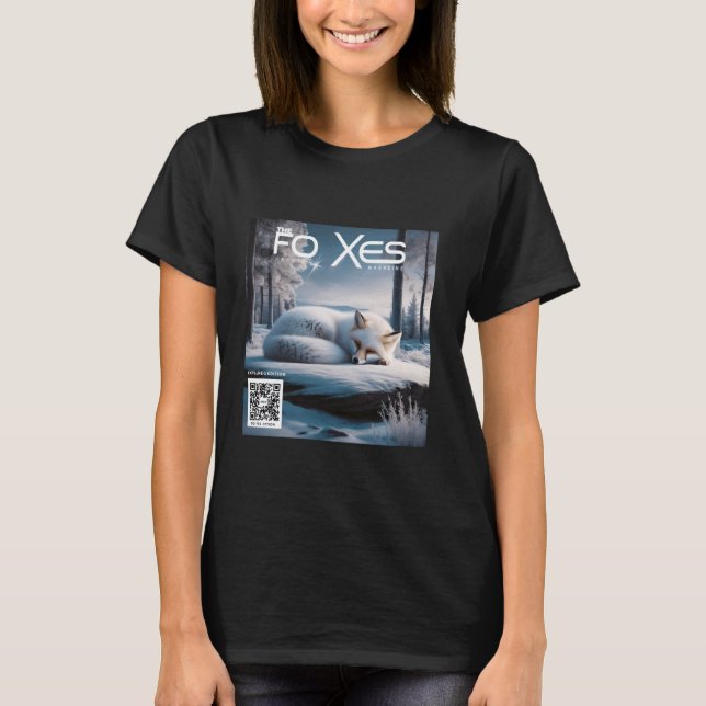 Camiseta Fantasy Cute Fox Winter Magazine (Anverso)