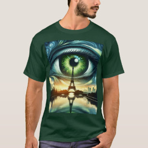 Camiseta Fantasy Cute Green Eyes Paris