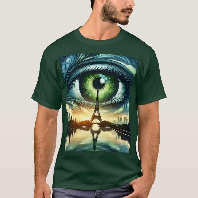 Camiseta Fantasy Cute Green Eyes Paris (Anverso)