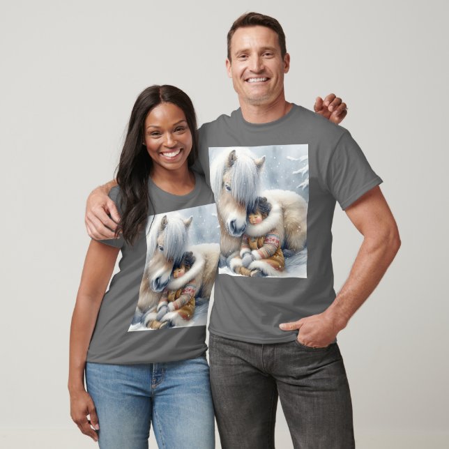 Camiseta Fantasy Cute Horse Chica Winter (Unisexo)