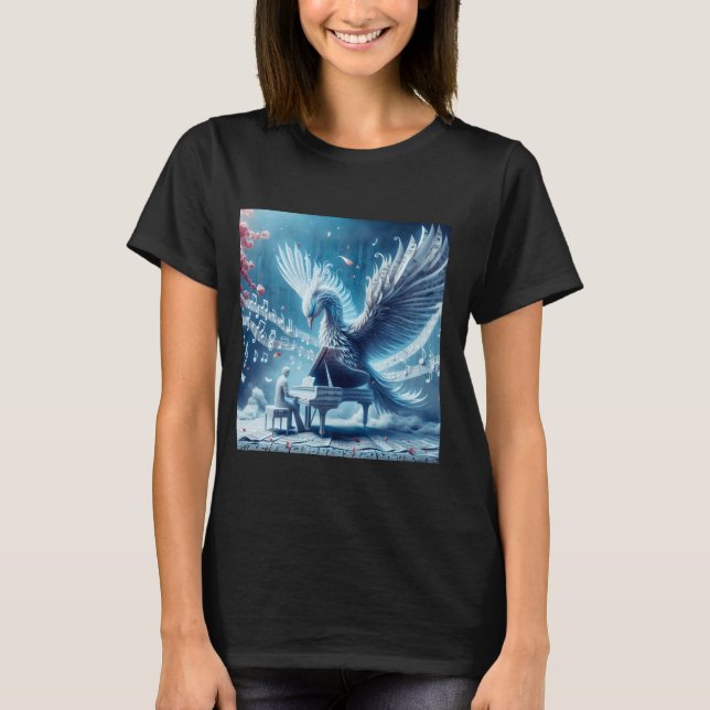 Camiseta Fantasy Cute Ice Piano Phoenix (Anverso)