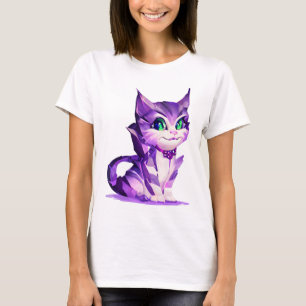 Camiseta Fantasy Cute Kawaii bebé gatito Cheshire