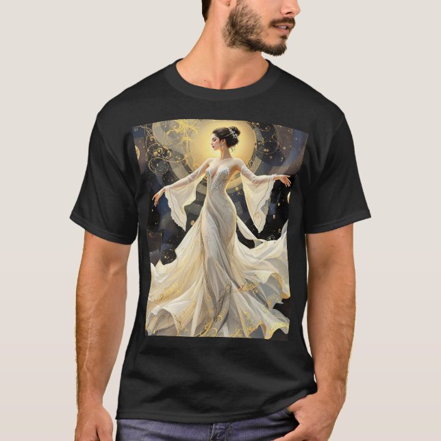 Camiseta Fantasy Cute Lady espacio de baile (Anverso)