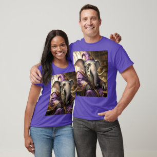 Camiseta Fantasy Cute Old Elephant Wizard