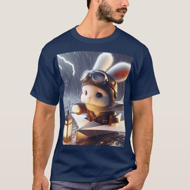 Camiseta Fantasy Cute Rabbit Post Lantern (Anverso)
