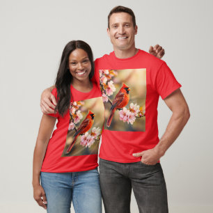 Camiseta Fantasy Cute Red Bird Cherry