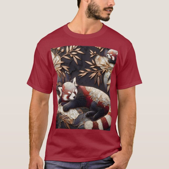 Camiseta Fantasy Cute Red Panda Art (Anverso)