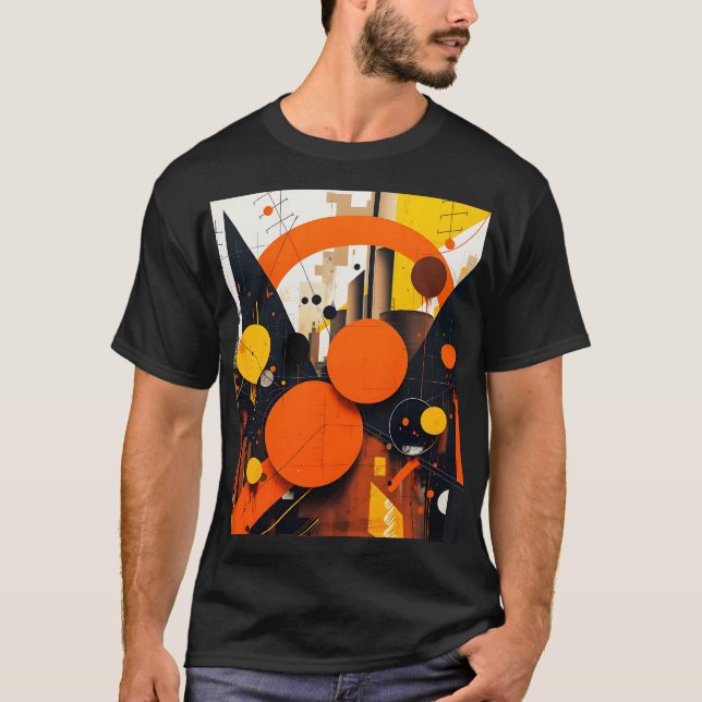 Camiseta Fantasy Cute Resumen Círculos Rojos (Anverso)